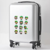 Schattige Kawaii Kabouter St. Patty's Dag Sticker (Koffer)