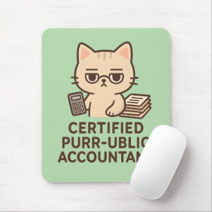 Schattige Kawaii Kat Gecertificeerd Openbaar Accou Muismat