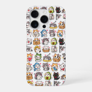 Schattige Kawaii Kat Telefoonhoes – Aardig iPhone 16 Pro Hoesje