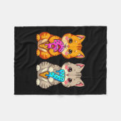 Schattige Kawaii Katten Neko 67 Drip Meme Grappig  Fleece Deken (Voorkant (Horizontaal))