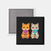 Schattige Kawaii Katten Neko 67 Drip Meme Grappig Magneet (Voorkant / Achterkant)