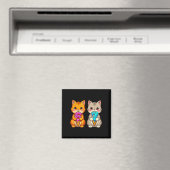 Schattige Kawaii Katten Neko 67 Drip Meme Grappig Magneet (Insitu (Vaatwasser))