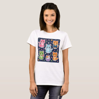 Schattige Kawaii Katten Neko Grappige Kitten Kat L T-shirt