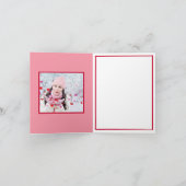 Schattige Kawaii Kers en Sundae Bedankkaart (Binnen)
