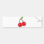 schattige kawaii - kersen bumpersticker (Voorkant)