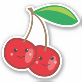 Schattige Kawaii Kersen Fruit Sticker