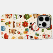 Schattige Kawaii Kerstmis Case-Mate iPhone Case (Achterkant (horizontaal))