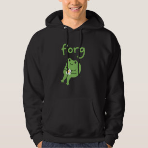 Schattige Kawaii Kikker Cake Meme Schattige Aesthe Hoodie