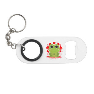 Schattige Kawaii Kikker Hartjes XOXO Liefdesthema Mini Flessenopener
