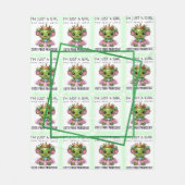 Schattige Kawaii kikker Prinses Patroon Fleece Deken (Voorkant)