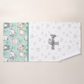 Schattige Kawaii Kitten Badhanddoek (Badhanddoek)