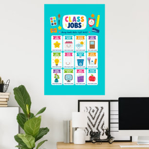 Schattige Kawaii Klas Taken Poster