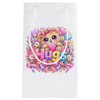 Schattige Kawaii Knuffels Teddybeer Pastel Roze Bl Klein Cadeauzakje