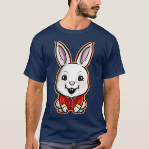 Schattige kawaii konijn in Chinees jasje 2023 Chin T-shirt