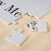 Schattige Kawaii koppel huwelijksaanzoek Legpuzzel (Zijkant)