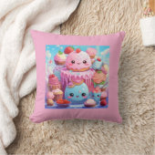 Schattige Kawaii. Kussen (Deken)