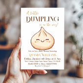 Schattige Kawaii Little Dumpling Baby shower Kaart
