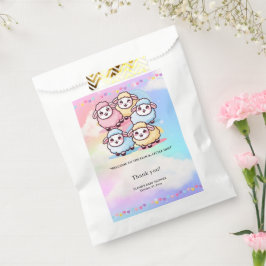 Schattige Kawaii Little Lamb Baby shower Bedankzakje