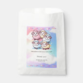 Schattige Kawaii Little Lamb Baby shower Bedankzakje (Voorkant)