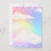 Schattige Kawaii Little Lamb Baby shower Kaart (Achterkant)