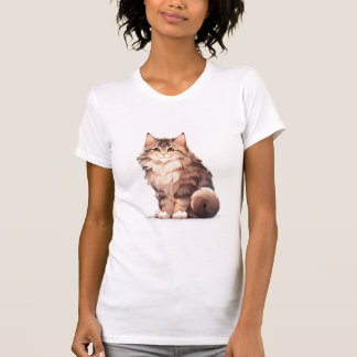 Schattige Kawaii Maine Coon Big Cat T-shirt