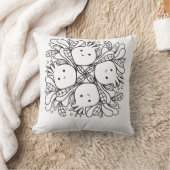 Schattige Kawaii Mandala Kussen (Deken)