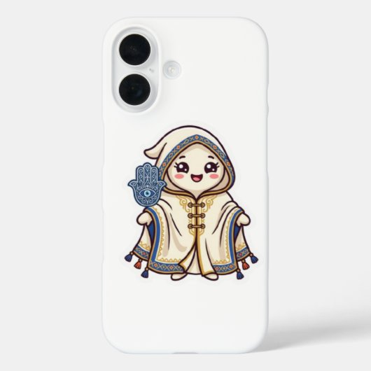 Schattige Kawaii Marokkaanse Barnous Cape en Khams Case-Mate iPhone Case (Achterkant)