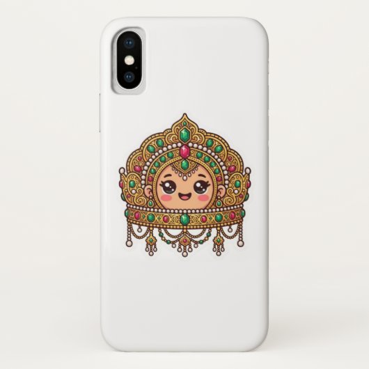 Schattige Kawaii Marokkaanse Bruidskroon TraditieS Case-Mate iPhone Case (Achterkant)