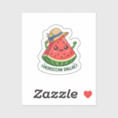 Schattige Kawaii Marokkaanse Dallae Traditionele Z Sticker (Vel)