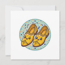 Schattige Kawaii Marokkaanse Gele Belgha Schoenen 