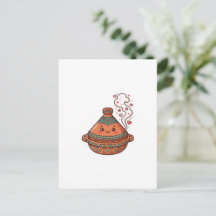 Schattige Kawaii Marokkaanse Tajine Voedsel Cultur