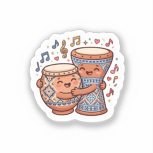 Schattige Kawaii Marokkaanse traditionele klei dru Sticker