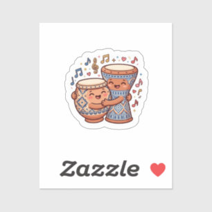 Schattige Kawaii Marokkaanse traditionele klei dru Sticker