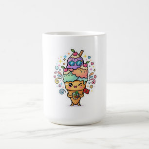 Schattige Kawaii Marokkaanse Zomer Iced Mint Thee  Koffiemok