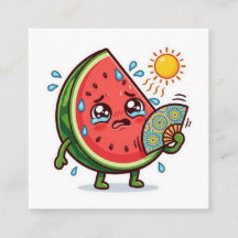 Schattige Kawaii Marokkaanse Zomer Watermeloen Dal