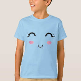 Schattige Kawaii Meisje Glimlach T-shirt