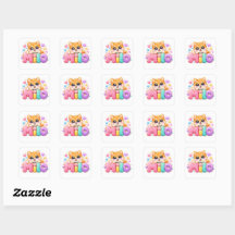 Schattige Kawaii Milo Hond Naam Pastel Roze Glitte