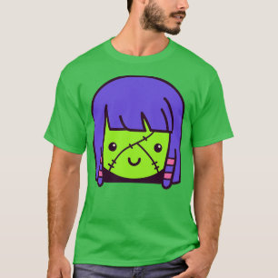 Schattige Kawaii Mummy Zombie Meisje Toon T-shirt