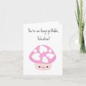 Schattige Kawaii Mushroom Valentijns Feestdagen Kaart (Voorkant)