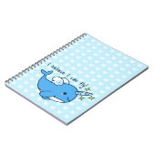 Schattige Kawaii Narwhal-laptop Notitieboek (Linkerzijde)