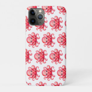 Schattige Kawaii Octopus met Hart Case-Mate iPhone Case