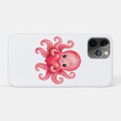 Schattige Kawaii Octopus met Hart Case-Mate iPhone Case (Achterkant (horizontaal))