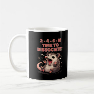 Schattige Kawaii Opossum Tijd om te Dissociëren Gr Koffiemok