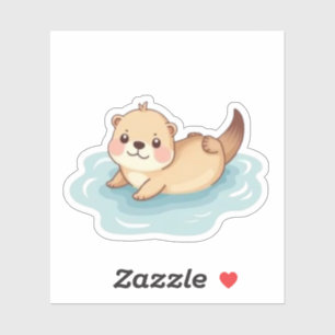 Schattige Kawaii Otte Sticker