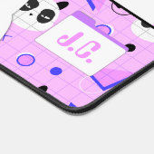 Schattige Kawaii Paarse Panda Beer Bureaumat (Hoek)