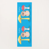 Schattige kawaii paddestoel yogamat (Achterkant)