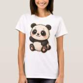 Schattige Kawaii Panda T-shirt (Voorkant)