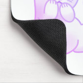 Schattige Kawaii Pastel Paarse Aangepaste Gradiënt Muismat (Hoek)