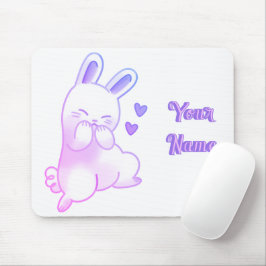 Schattige Kawaii Pastel Paarse Aangepaste Gradiënt Muismat