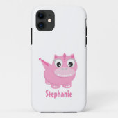 Schattige Kawaii Pink Dino Case-Mate iPhone Case (Achterkant)